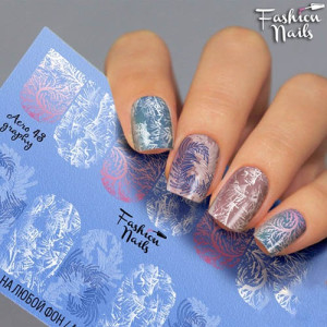Слайдер-дизайн для ногтей, Fashion Nails, Aerography 43