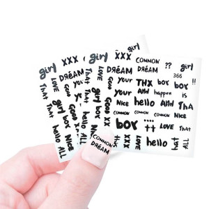 Наклейки профессиональные, Cosmake, №401, черные