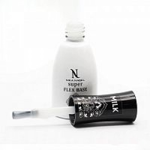 NN Super FLEX BASE Milk. Базовое камуфлирующее покрытие, 10 мл. Nika Nagel. (9607)