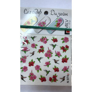 Слайдер-дизайн для ногтей, Milv, N 874