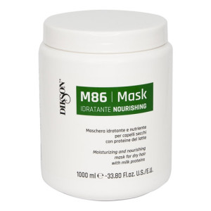 Увлажняющая и питательная маска для сухих волос с протеинами молока. MASK NOURISHING M86, 1000 мл. Dikson.