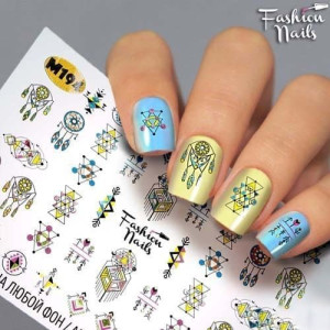 Слайдер-дизайн для ногтей, Fashion Nails, Metallic 194