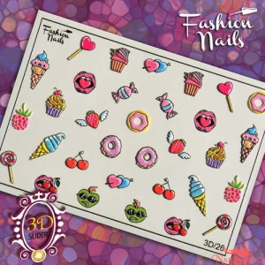 3D Слайдер-дизайн, 3D 26. Fashion Nails.