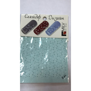 Слайдер-дизайн для ногтей, Milv, S 081