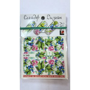 Слайдер-дизайн для ногтей, Milv, N 348