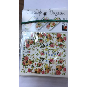 Слайдер-дизайн для ногтей, Milv, N 223p