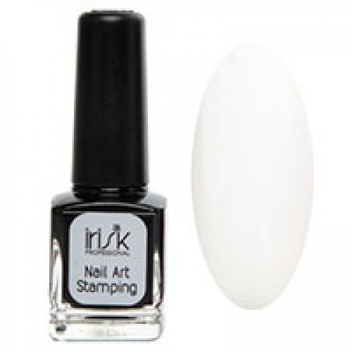 Лак для стемпинга 01, БЕЛЫЙ, Stamping Nail Art, 15мл. Irisk Professional. (2694)