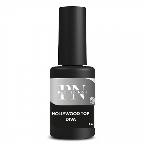 PN Топовое (завершающее) покрытие без липкого слоя HOLLYWOOD-Top. Diva, 8 мл. PATRISA NAIL. (6401)