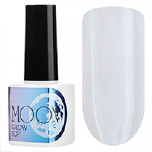 Топ декоративный без липкого слоя Moon Glow top, 02 BLUE (голубой), 8 мл. Irisk Professional.