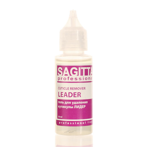 SAGITTA Гель для размягчения и удаления кутикулы "ЛИДЕР", 30 мл. CUTICLE REMOVER LEADER. SAGITTA.