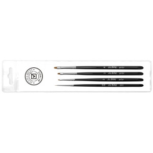 Набор кистей для дизайна, Roubloff №4, Плоская кисть МИНИ