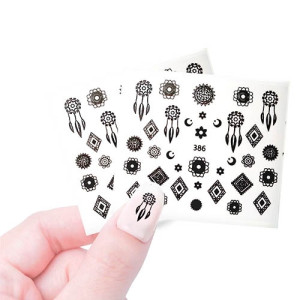 Наклейки профессиональные, Cosmake, №414, черные