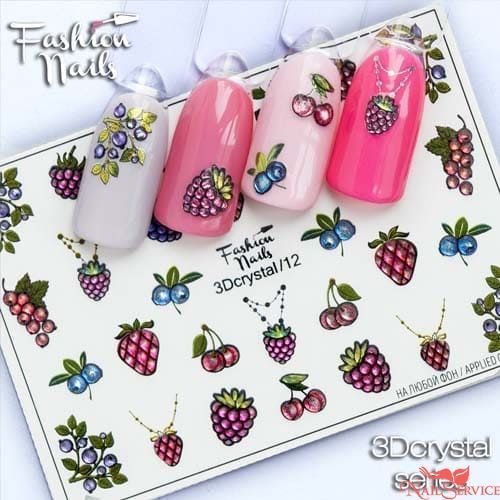 3D Слайдер-дизайн, 3D Cristal 12. Fashion Nails. купить в интернет магазине NailService.ru - Москва  