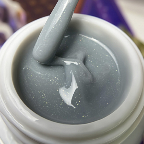Гель конструирующий 15г Pudding gel Gray Воздушный светло-серый с опаловыми жемчужными частичками купить в интернет магазине NailService.ru - Москва