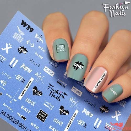 Слайдер-дизайны для ногтей купить в Киеве по низким ценам