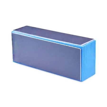 Полировочный блок трехсторонний голубой, мягкий 600/320/400  Patrisa Nail