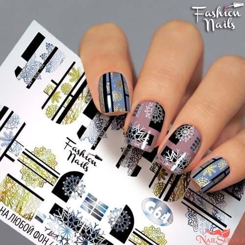 Слайдер-дизайн Galaxy 64. Fashion Nails. купить в интернет магазине NailService.ru - Москва  