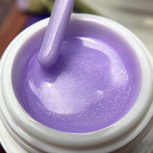 Гель конструирующий 15г Pudding gel Lilac Нежно-сиреневый с опаловыми жемчужными частичками купить в интернет магазине NailService.ru - Москва