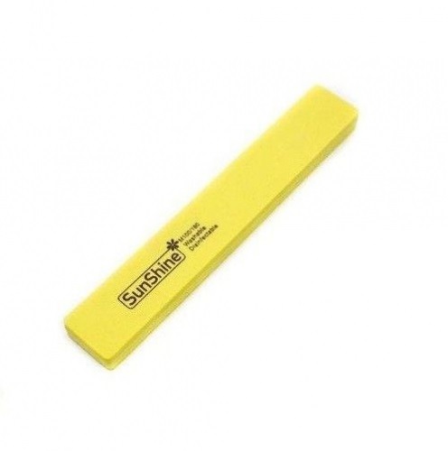 Шлифовщик для ногтей, желтый прямой, 100/180. Sunshine.