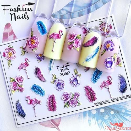 3D Слайдер-дизайн, 3D 92. Fashion Nails. купить в интернет магазине NailService.ru - Москва  
