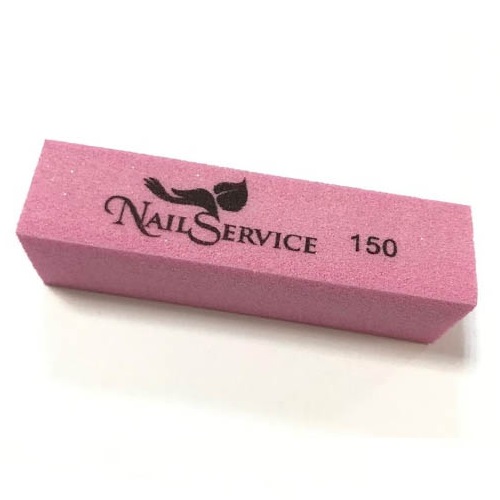 Баф-шлифовщик #150, четырехсторонний, с логотипом. Nail Service.