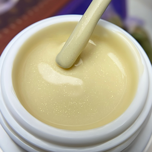 Гель конструирующий 15г Pudding gel Cream  Кремовый с опаловыми жемчужными частичками купить в интернет магазине NailService.ru - Москва