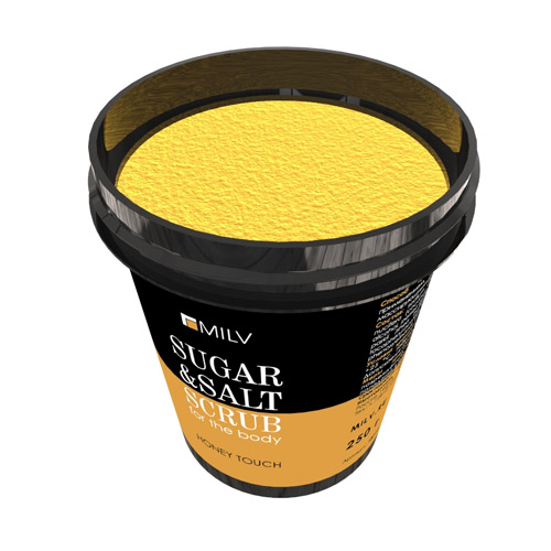 Сахарно-солевой скраб для тела «Мёд». 250 г. Milv. купить в интернет магазине NailService.ru 