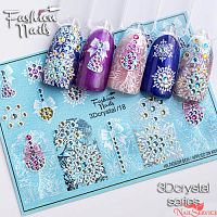 3D Слайдер-дизайн, 3D Cristal 18. Fashion Nails. купить в интернет магазине NailService.ru - Москва  +7(499)390-19-29