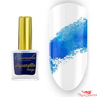Краска №08 голубая, Aquarelle Drops, 9 мл. Cosmake.