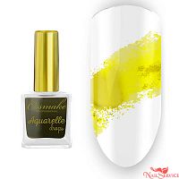 Краска №06 желтая, Aquarelle Drops, 9 мл. Cosmake.