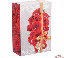 Складная подарочная прямоугольная коробка "Поздравляю. Розы" 16 х 23 х 7,5 см купить в интернет магазине NailService.ru 