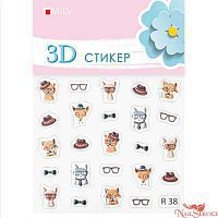 3D-стикеры для дизайна ногтей. R 38. Milv. купить в интернет магазине NailService.ru - Москва  +7(499)390-19-29