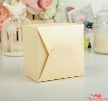 Складная квадратная коробка, желтая, 9 х 9 х 6,5 см купить в интернет магазине NailService.ru 